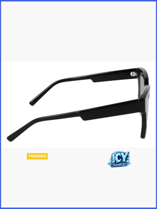 Cat Eye Sunglasses with Carving Detail, Metallic Logo, UV Protection